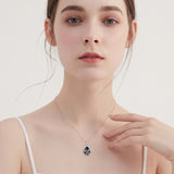 Sterling Silver Lapis Lazuli Black Onyx Moonstone Moss Agate Turquoise Butterfly Dragonfly Hummingbird  Pendant Necklace
