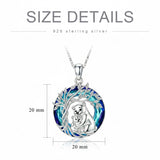 Sterling Silver Crystal  Hippo Elephant Squirrel Otter Bear Tree of Life Pendant Necklace  Mother's Day Christmas Gifts