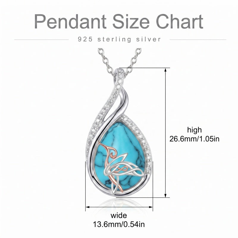 Sterling Silver Lapis Lazuli Black Onyx Moonstone Moss Agate Turquoise Butterfly Dragonfly Hummingbird  Pendant Necklace