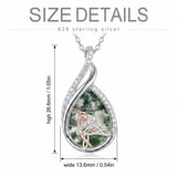 Sterling Silver Lapis Lazuli Black Onyx Moonstone Moss Agate Turquoise Butterfly Dragonfly Hummingbird  Pendant Necklace