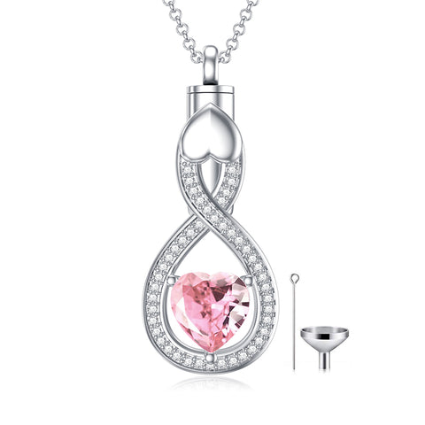 Sterling Silver Tear Dangle Urn Necklace for Ashes