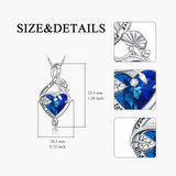 Sterling Silve 12Month  Birthstone Birth Flower Necklace  Pendant Necklace