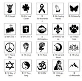 Sterling Silver Personalized  Engraved Class Ringsfor Women