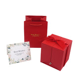 New Red Gift Box Double Door Rose Gift Box Jewelry Packaging Box Ring Earring Necklace Jewelry Box