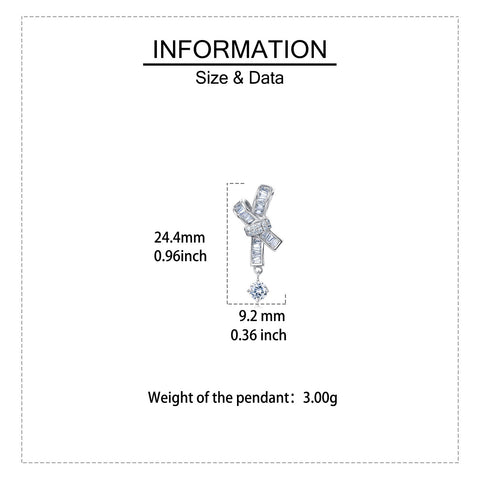 925 Sterling Silver Elegant Silver Moissanite Cross Earrings With Dangling Round Stones