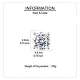 925 Sterling Silver Elegant Round Brilliant Cut Moissanite Stud Earrings With Four-prong Setting