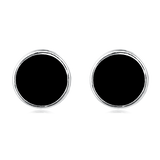 925 Sterling Silver Dual Circular Design Elements