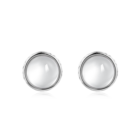 925 Sterling Silver Precision Crafted Circular Lenses With Reflective Silver Rims