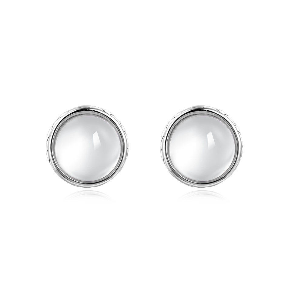 925 Sterling Silver Precision Crafted Circular Lenses With Reflective Silver Rims