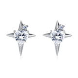 925 Sterling Silver **starlight Heart Zircon Earrings