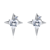 925 Sterling Silver **starlight Heart Zircon Earrings