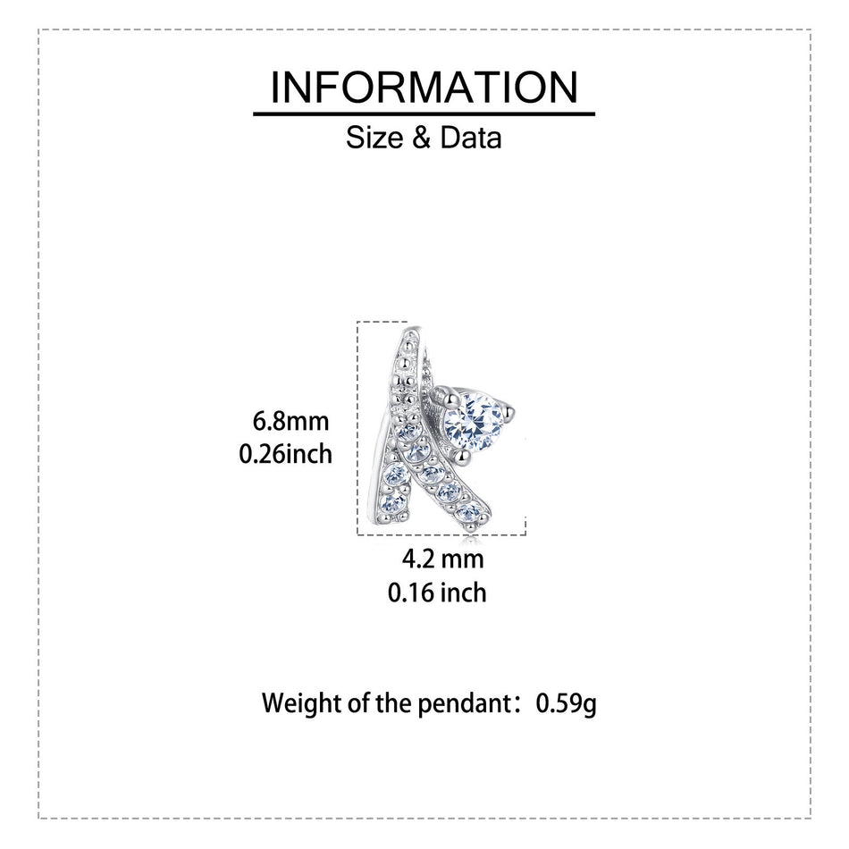 925 Sterling Silver Elegant Silver Starfish Earrings With Zircon Accents