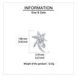 925 Sterling Silver Elegant Silver Flower Stud Earrings With Zircon Accents