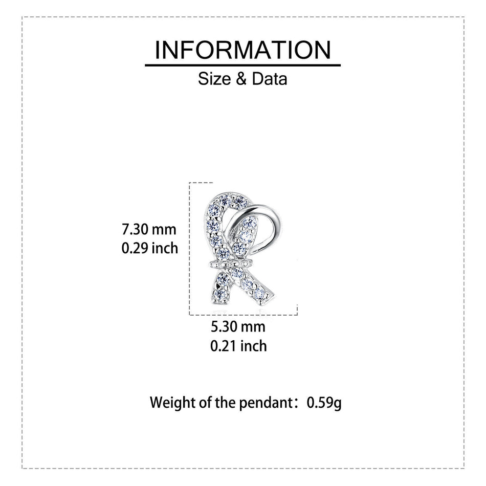 925 Sterling Silver Elegant Zircon-accented Ribbon Stud Earrings