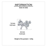 925 Sterling Silver Elegant Zircon Bow Stud Earrings ¨C Luxurious Sterling Silver Jewelry