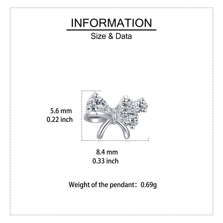 925 Sterling Silver Elegant Zircon Bow Stud Earrings ¨C Luxurious Sterling Silver Jewelry