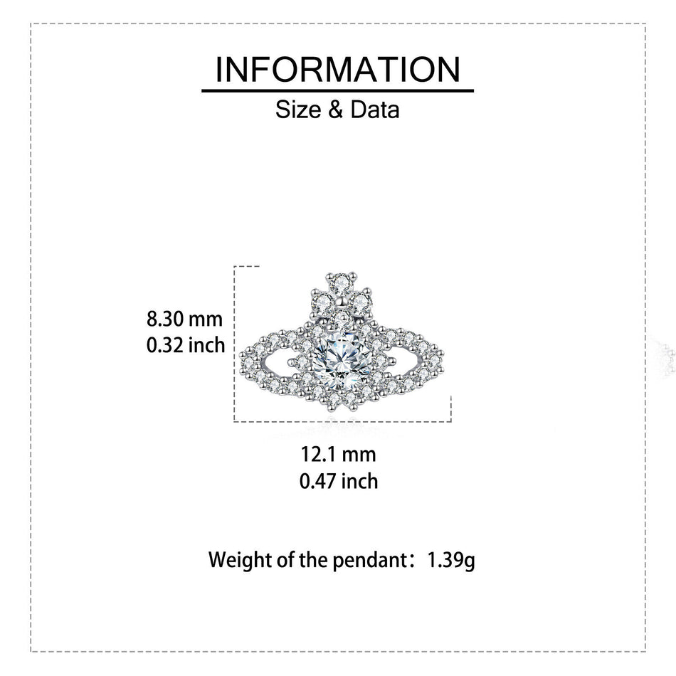 925 Sterling Silver Elegant Zircon Crown Earrings: Luxury Jewelry With Timeless Appeal