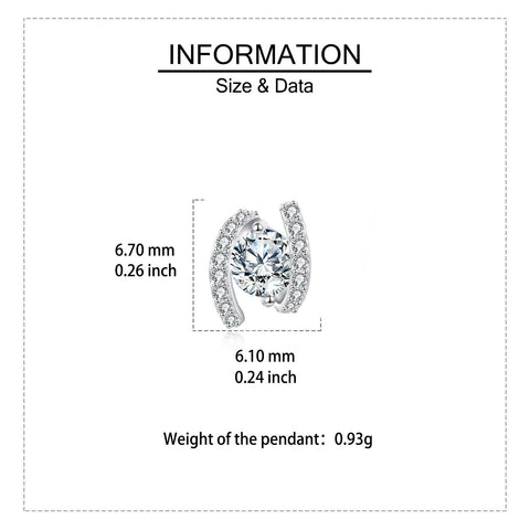 925 Sterling Silver Elegant Silver Horseshoe Stud Earrings With Sparkling Zircon Accents