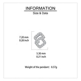 925 Sterling Silver Elegant Square Zircon Stud Earrings With Hollow Design