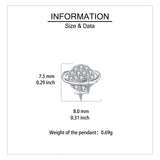 925 Sterling Silver Celestial Sphere Earrings With Zircon Accents