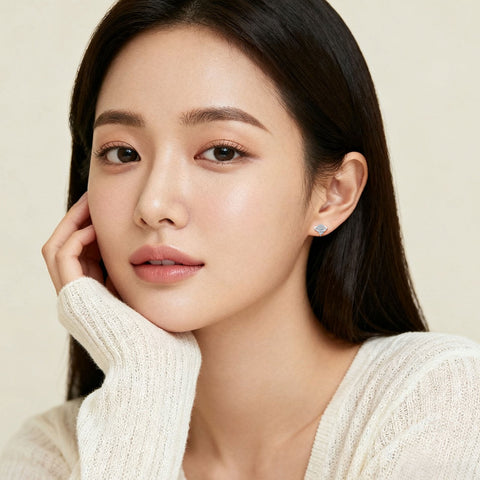 925 Sterling Silver Celestial Sphere Earrings With Zircon Accents