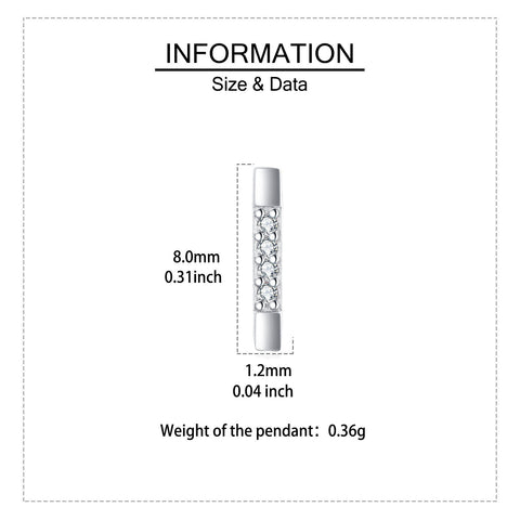 925 Sterling Silver Elegant Zircon-studded Rectangular Stud Earrings