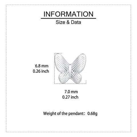 925 Sterling Silver Classic Silver Butterfly Stud Earrings With Intricate Wing Details