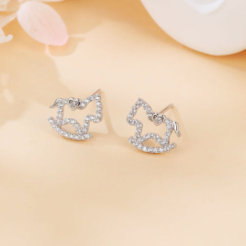 925 Sterling Silver Elegant Heart-shaped Zircon Earrings For Special Occasions