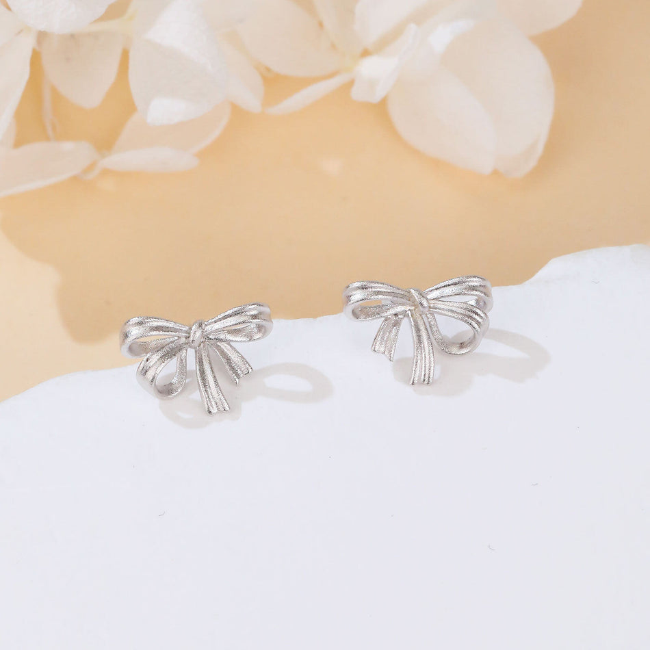 925 Sterling Silver Elegant Silver Metallic Bows For Gift Wrapping And Decor