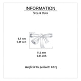 925 Sterling Silver Elegant Silver Metallic Bows For Gift Wrapping And Decor