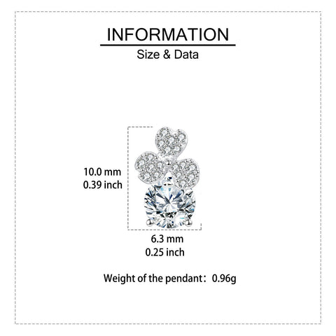 925 Sterling Silver Elegant Floral Moissanite Stud Earrings In Silver