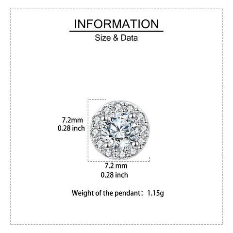 925 Sterling Silver Sparkling Moissanite Halo Stud Earrings: Timeless Elegance Meets Modern Glamour