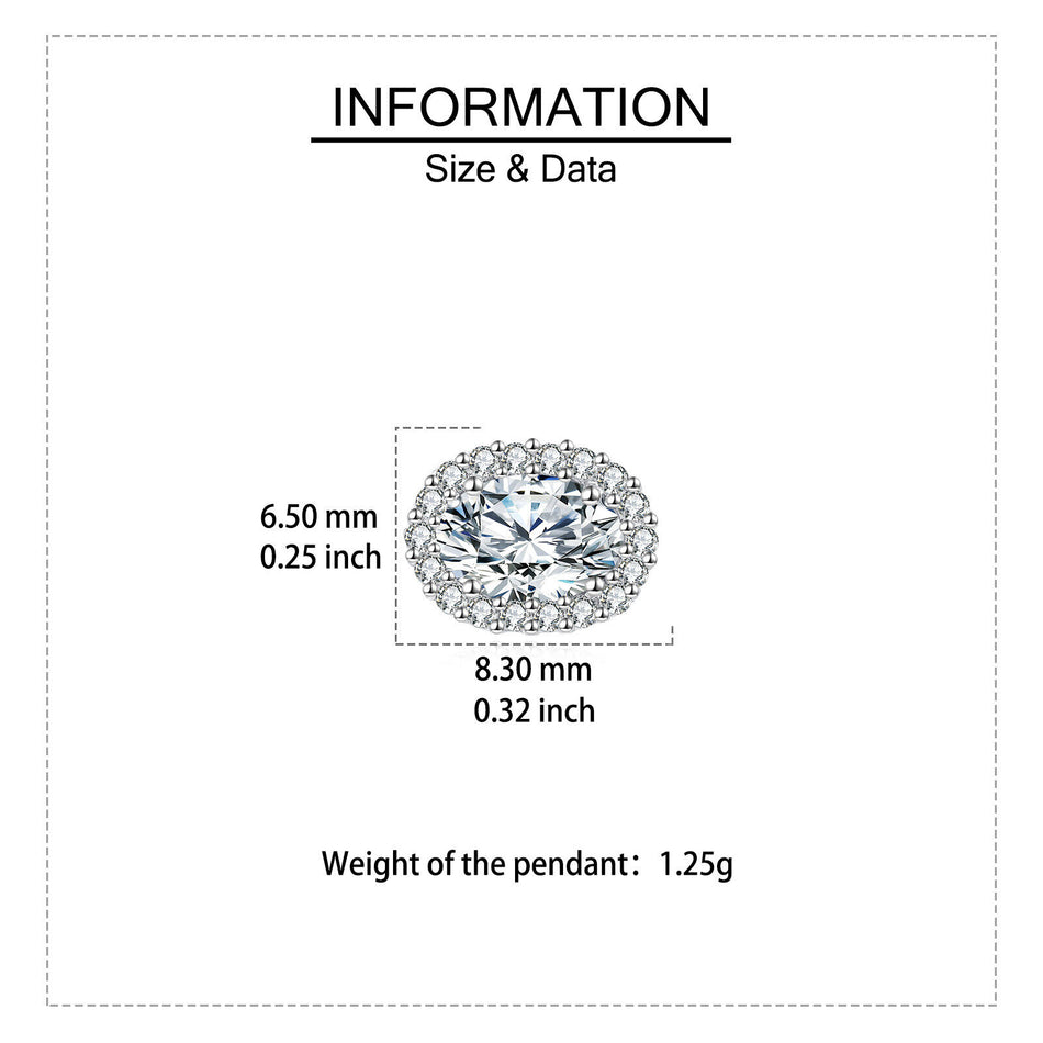 925 Sterling Silver Elegant Moissanite Stud Earrings With Classic Halo Design ¨C Luxury Jewelry