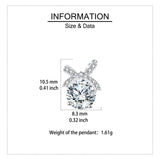 925 Sterling Silver Elegant Moissanite Bow Earrings In Sterling Silver