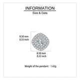 925 Sterling Silver Elegant Moissanite-studded Silver Stud Earrings: Timeless Beauty For Everyday Luxury