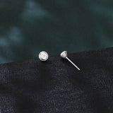 925 Sterling Silver Elegant Moissanite Stud Earrings