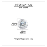 925 Sterling Silver Elegant Moissanite Stud Earrings