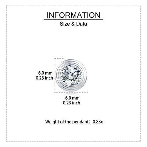 925 Sterling Silver Elegant Moissanite Stud Earrings