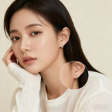 925 Sterling Silver Elegant Dragonfly & Butterfly Earrings In Sterling Silver With Cubic Zirconia Accents