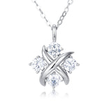 925 Sterling Silver Elegant Zircon Cross Pendant Necklace In Sterling Silver – Timeless Luxury Jewelry