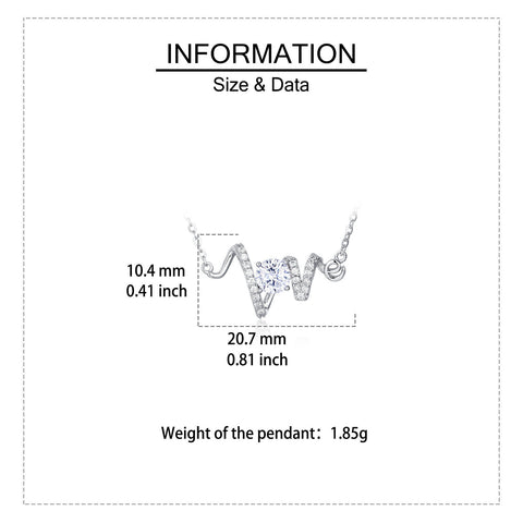 925 Sterling Silver Elegant Moissanite Necklace With Love Pendant: Timeless Elegance In Every Sparkle