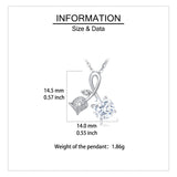 925 Sterling Silver Elegant Moissanite Ribbon Necklace With Silver Chain And Sparkling Leaf Accents