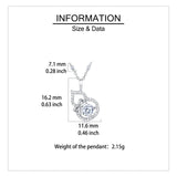 925 Sterling Silver Gourd Pendant Necklace