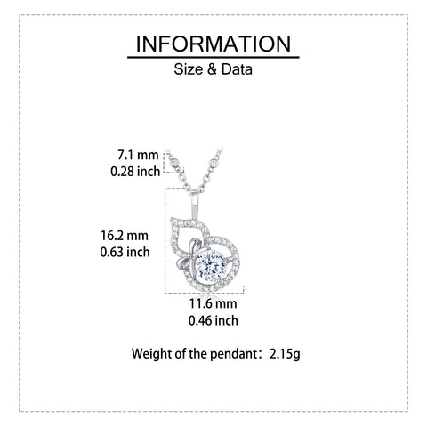 925 Sterling Silver Gourd Pendant Necklace