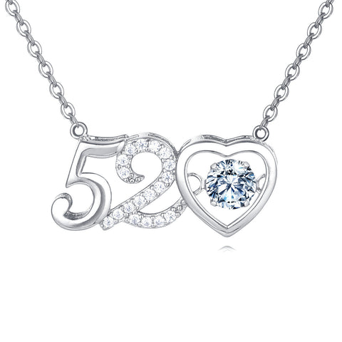 925 Sterling Silver Exquisite 520 Heart Moissanite Pendant Necklace In Sterling Silver