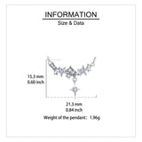 925 Sterling Silver Elegant Starburst Necklace With Sparkling Celestial Charm And Delicate Chain Links