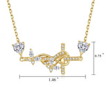 14K Gold Plated Birthstone Butterfly Cross Necklace for Women Anniversary Christmas Birthday Gift