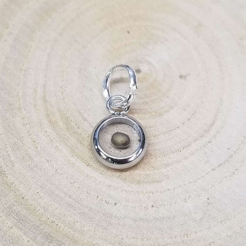 Sterling Silver Mustard Seed Charm for Necklace