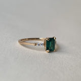 10K 14k 18K Gold Vintage Emerald Wedding Ring