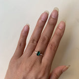 10K 14k 18K Gold Vintage Emerald Wedding Ring